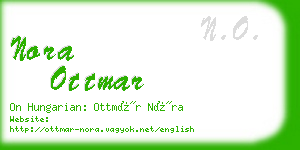 nora ottmar business card